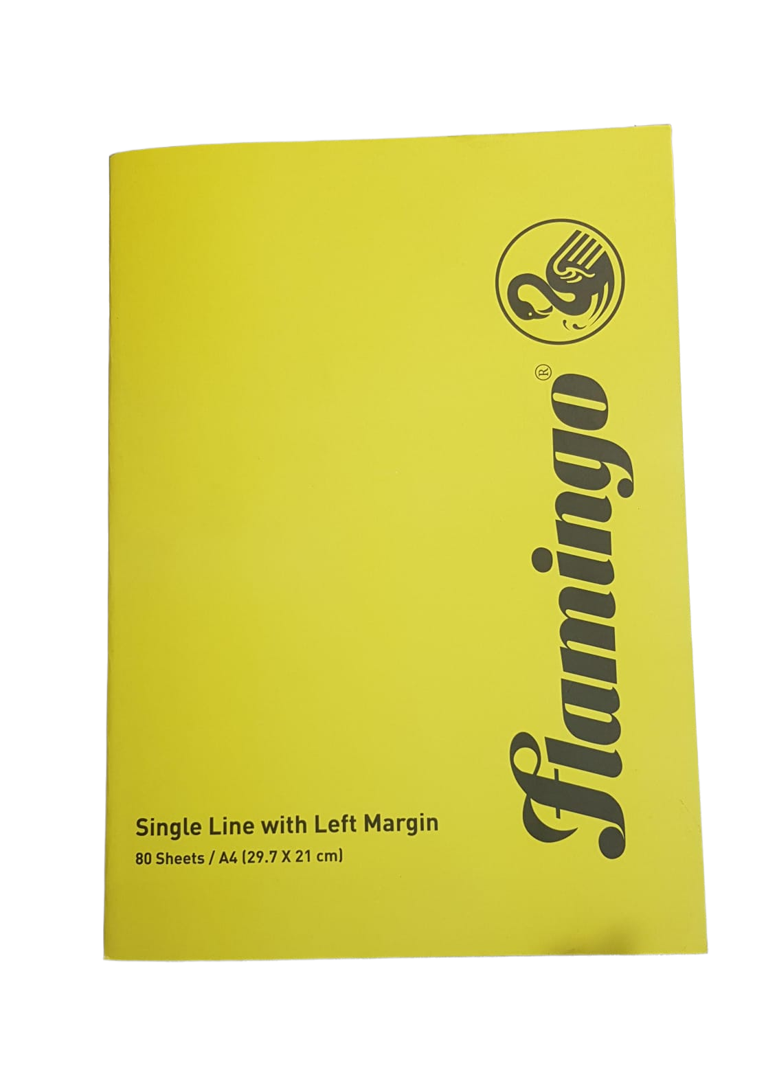 Flamingo A4 Notebook 80 Sheets – Single Line with Left Margin