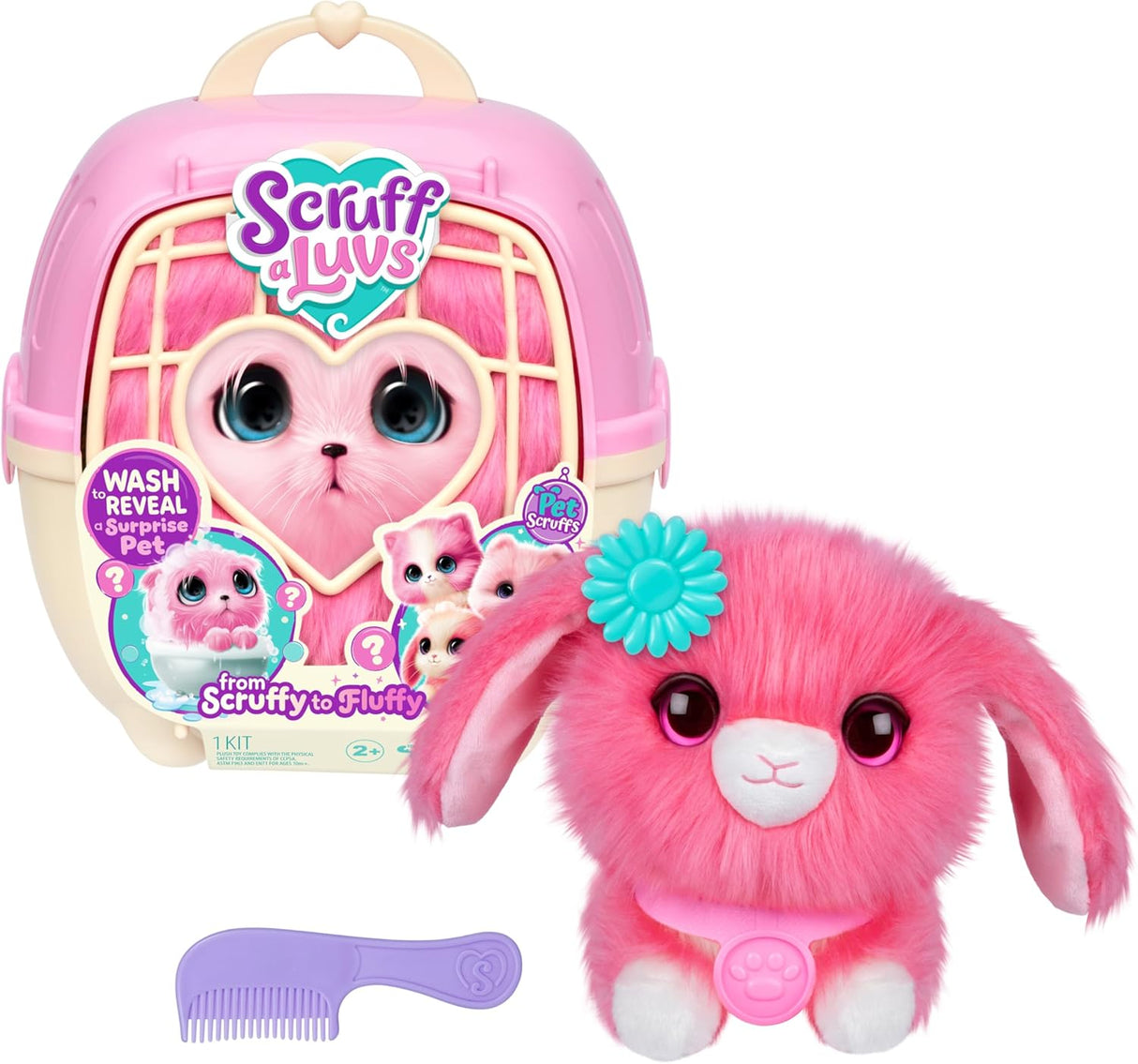 Scruffaluvs Pet Scruffs - Pink Single Pack