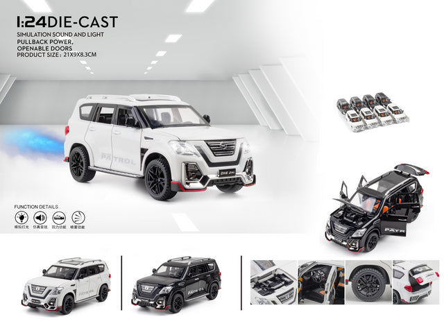 Nissan Patrol Model 1:24 (assorted colors, sold as single)