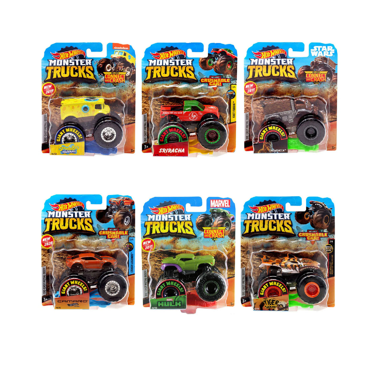 Links to HOT WHEELS MONSTER TRUCK 1:64 DIE-CAST SINGLES ASST by 