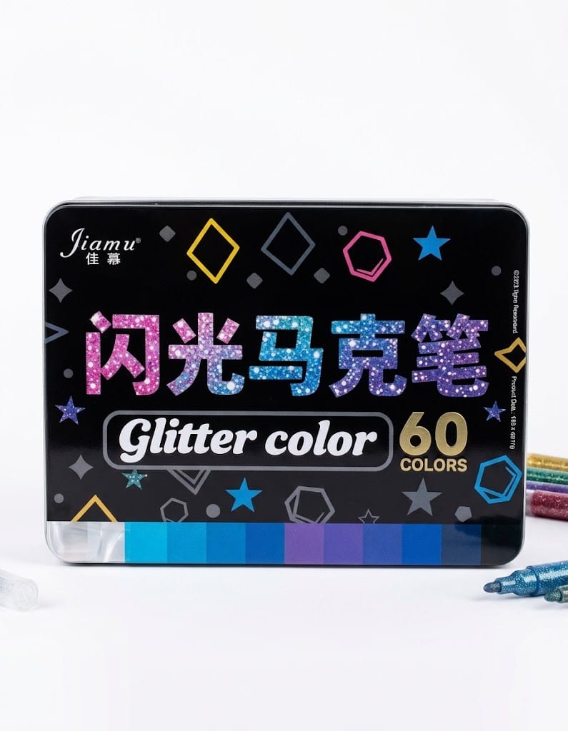 Glitter 60 Color Box Set Arts and Crafts Glitter Powder for DIY Projects