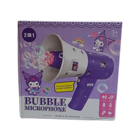 Kuromi Bubble Megaphone Plush Toy