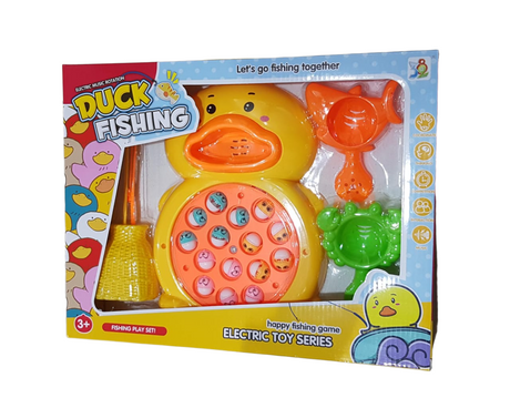 Electric Music Rotation Duck Fishing Toy