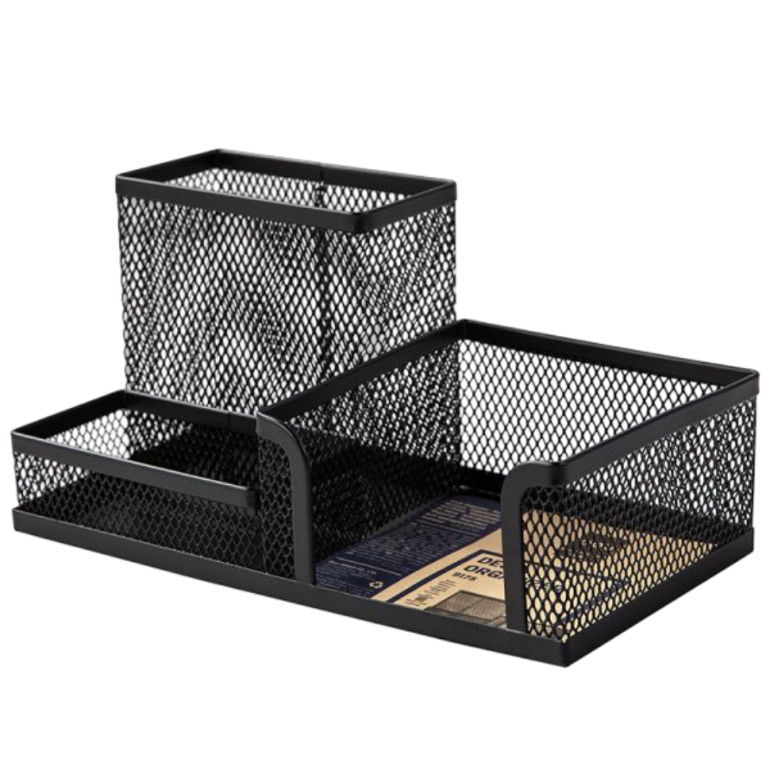 Black Desk Organizer – Multipurpose Desktop Storage Organizer