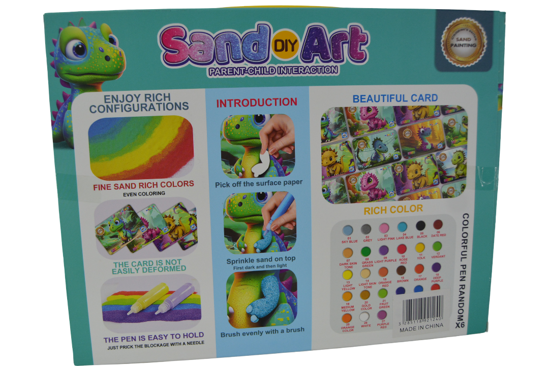 Sand Art Set Dinosaur