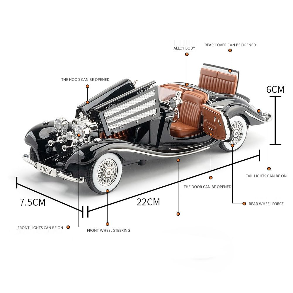 Mercedes-Benz 500k Model 1:18 Scale