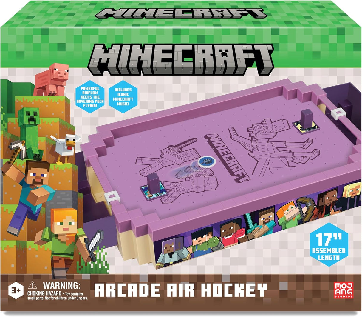 Merchant Ambassador Minecraft: The End Electronic Arcade Air Hockey – Core Series 17 Inch