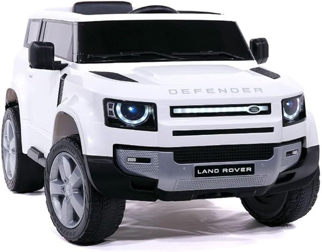 Links to Land Rover Defender Ride On Truck White - Remote Control Electric Truck