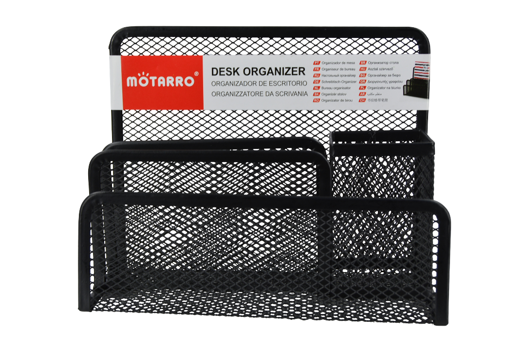 Motarro Pen Cup Multi-functional Metal Mesh Desk Organizer for Office and School