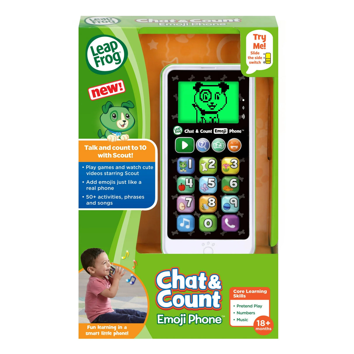 LeapFrog Chat and Count Emoji Phone White