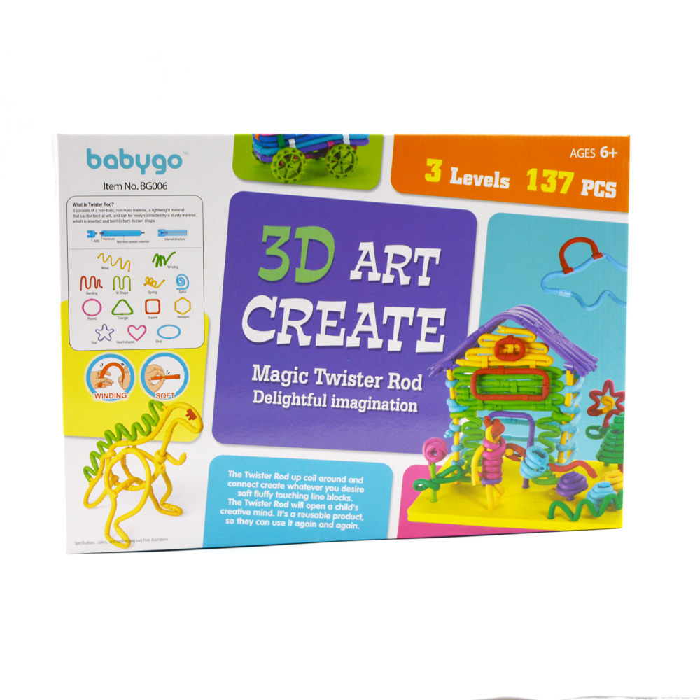 3D Art Create Magic Twister Rod