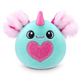 Rainbocorns Baby Eggzania S1 (Assorted) - Adorable Mini Plush Surprise Egg with Glitter Hearts and 7 Collectibles - Assorted