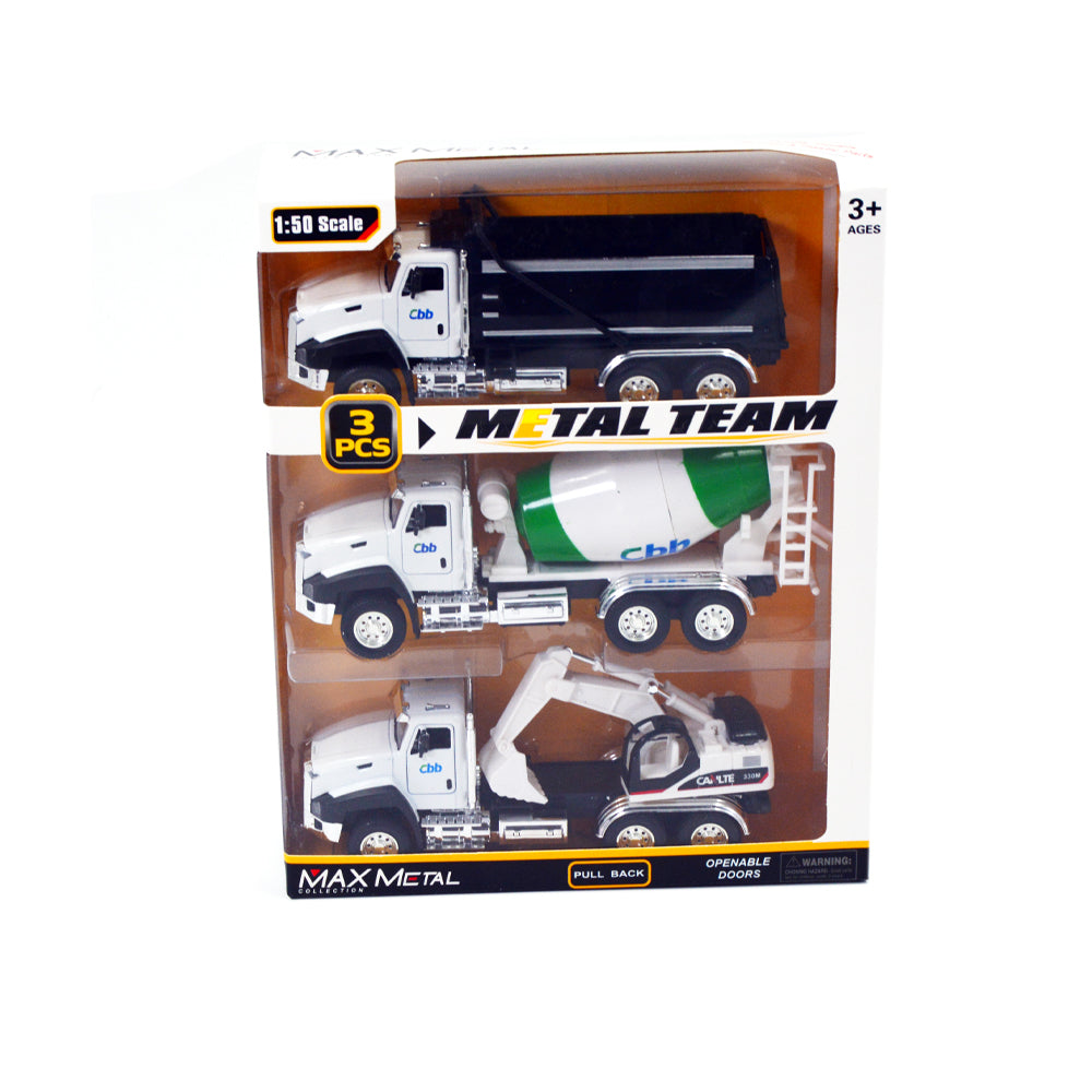 Max Metal Truck Set 3-Pack