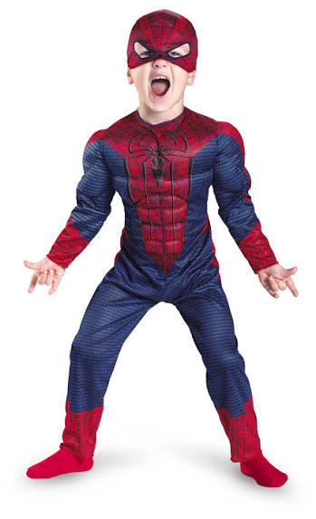 Spider-Man Muscle Costume for Kids Medium 95-110 cm