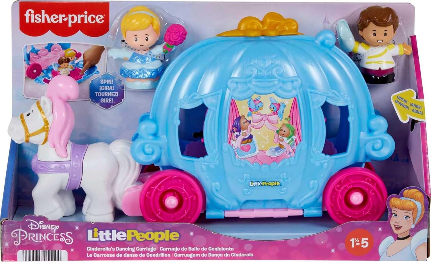 little people cinderella coach