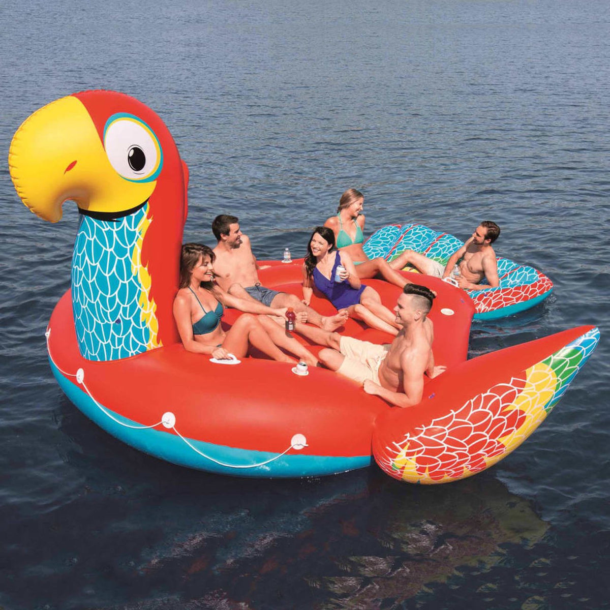 Bestway Giant Parrot Island Inflatable Pool Float 5m × 3.27m – 43227