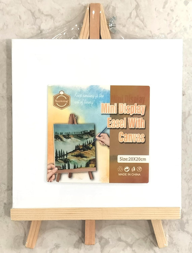 Canvas 20x20 cm with Easel
