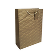 Paper Gift Bag Quilted Design Gold 26x32x12