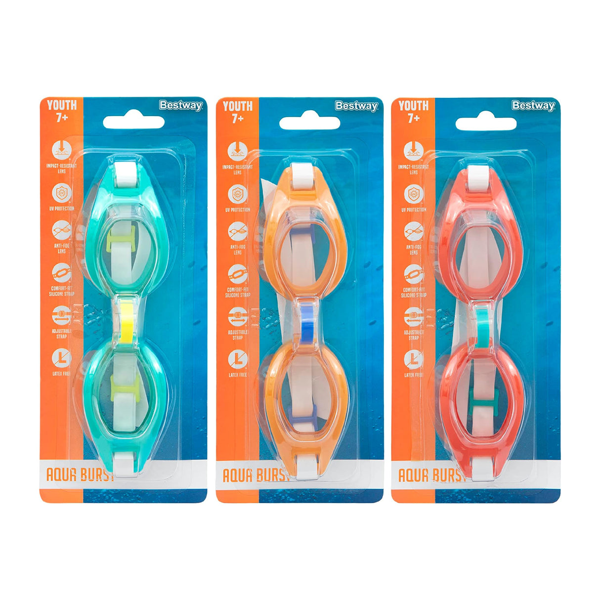 Bestway Aqua Burst Swim Goggles Youth