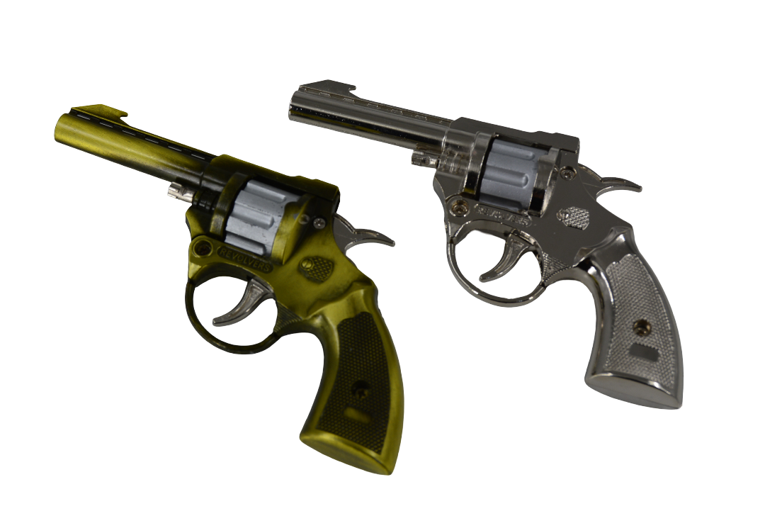 Die Cast Metal Toy Revolver (Assorted Designs, Sold as Single)
