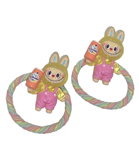 Labubu With Can Hair Tie 2 Pcs