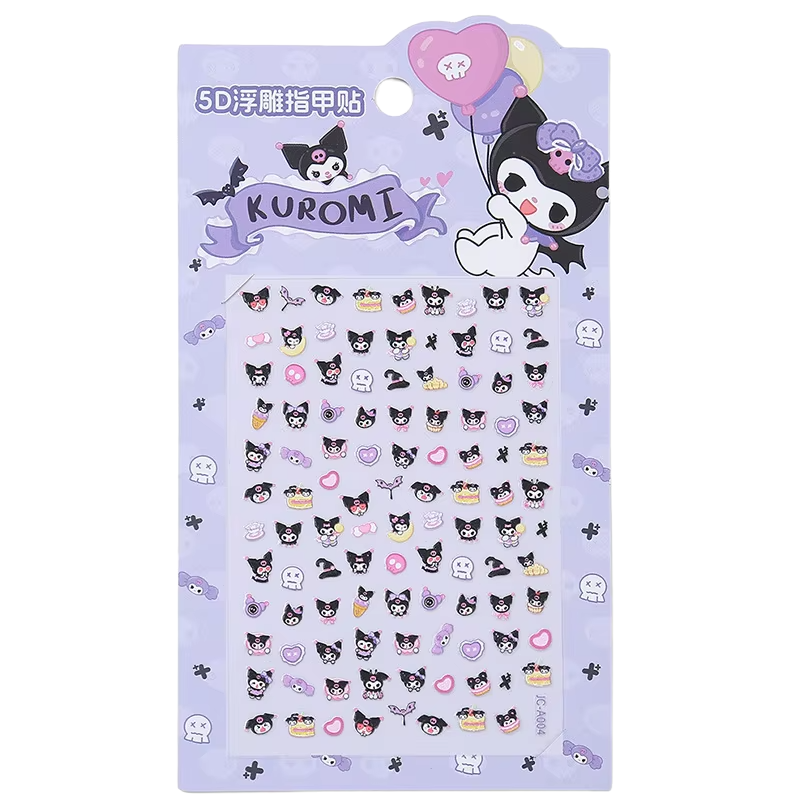 Kurumi Themed Nail Stickers