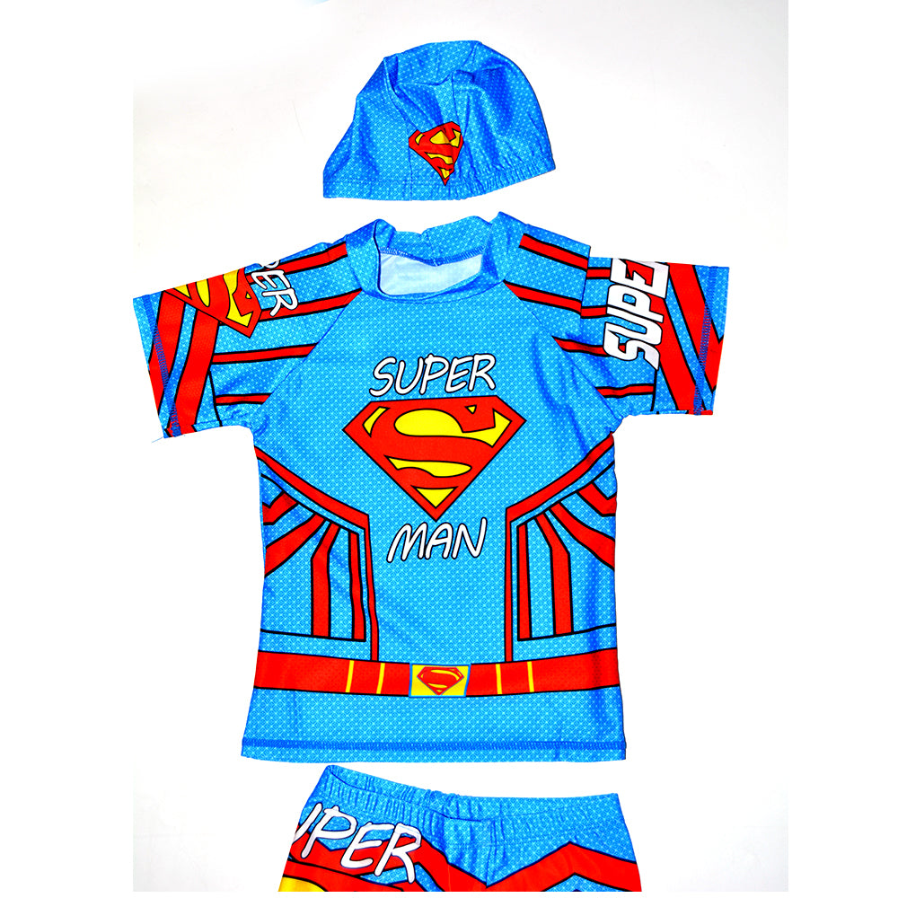 Links to SUPERMAN SWIMMING COSTUME BOY 3 PCS ASST SIZE by 