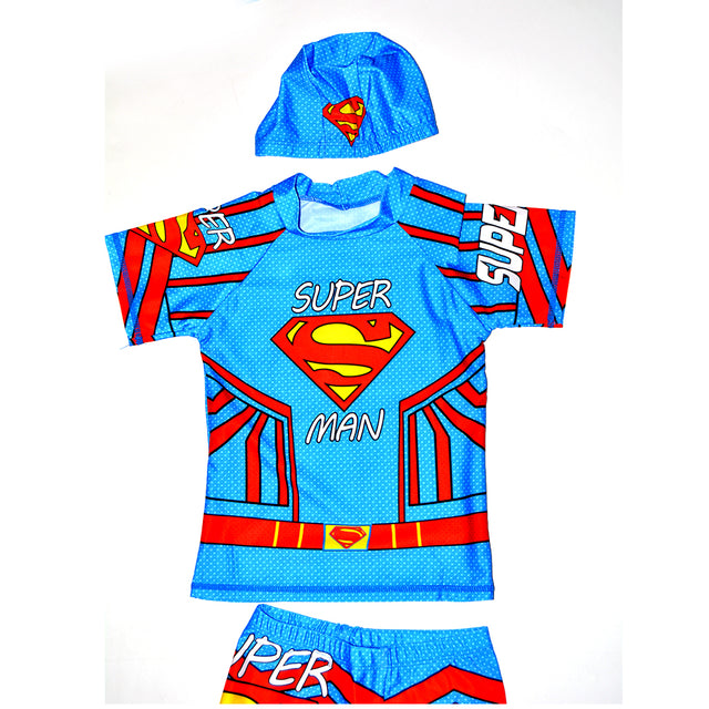 Links to SUPERMAN SWIMMING COSTUME BOY 3 PCS ASST SIZE by 