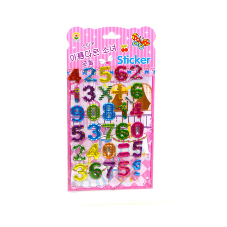 Numbers Puffy Stickers Mx1 029