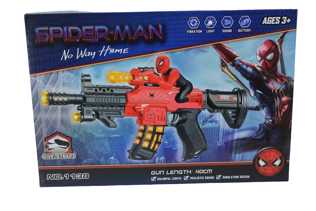 Spider-Man Toy Gun with Lights & Sound
