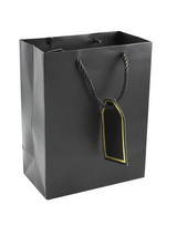 Paper Gift Bag Black Color 26x32x12