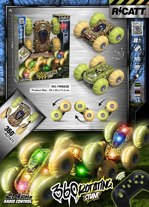 Crocodile Beasts 360° RC Stunt Car