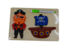 Montessori Wooden Puzzle with Writing Board Pirate Ship
