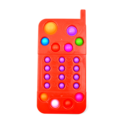 Mobile Phone Fidget Pop It Toy Plastic Assorted