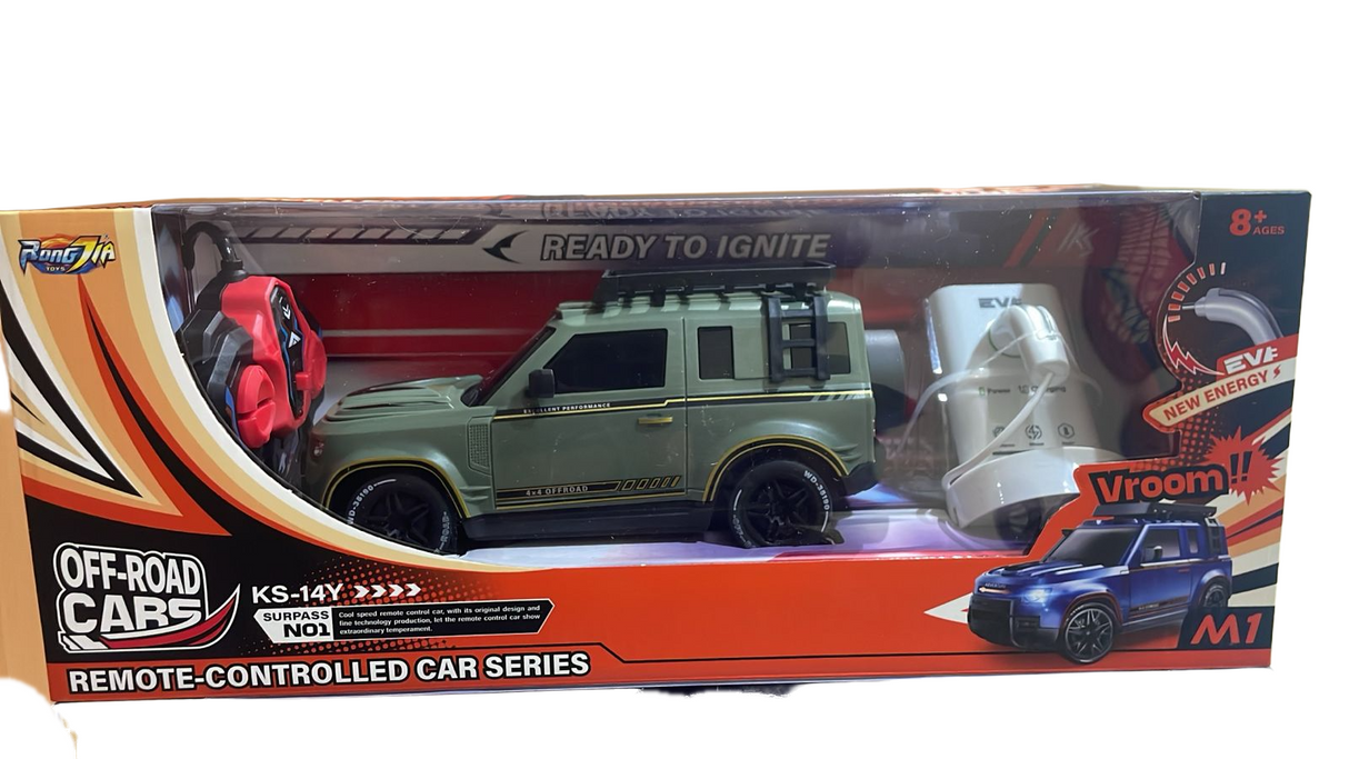 Remote Control Car with Light/USB (Assorted Colors, Sold As Single)