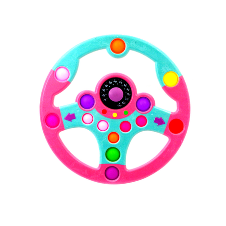 Steering Wheel Fidget Pop It Toy Assorted