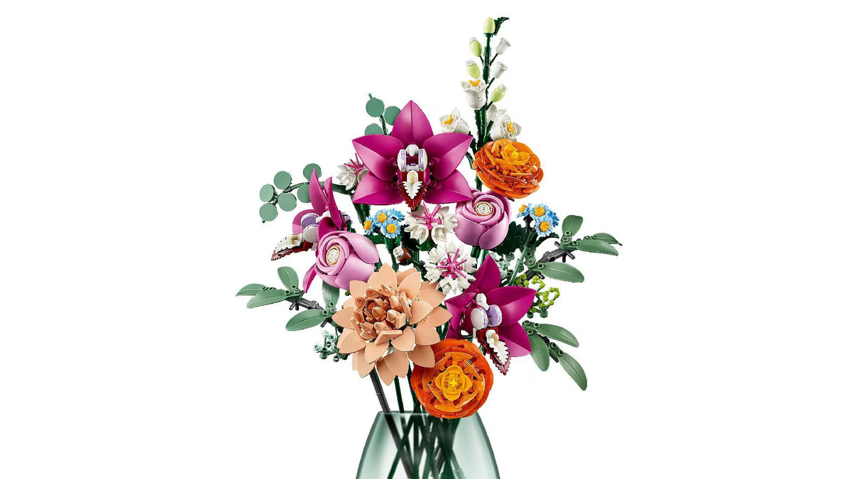 LEGO Botanicals Pretty Pink Flower Bouquet 10342 Building Kit 749 Pieces