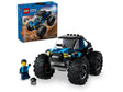 LEGO City Blue Monster Truck 60402 building kit with huge rubber tires and driver minifigure