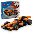 LEGO City F1 Driver with McLaren Race Car 60442 building kit with McLaren driver minifigure and slick tires