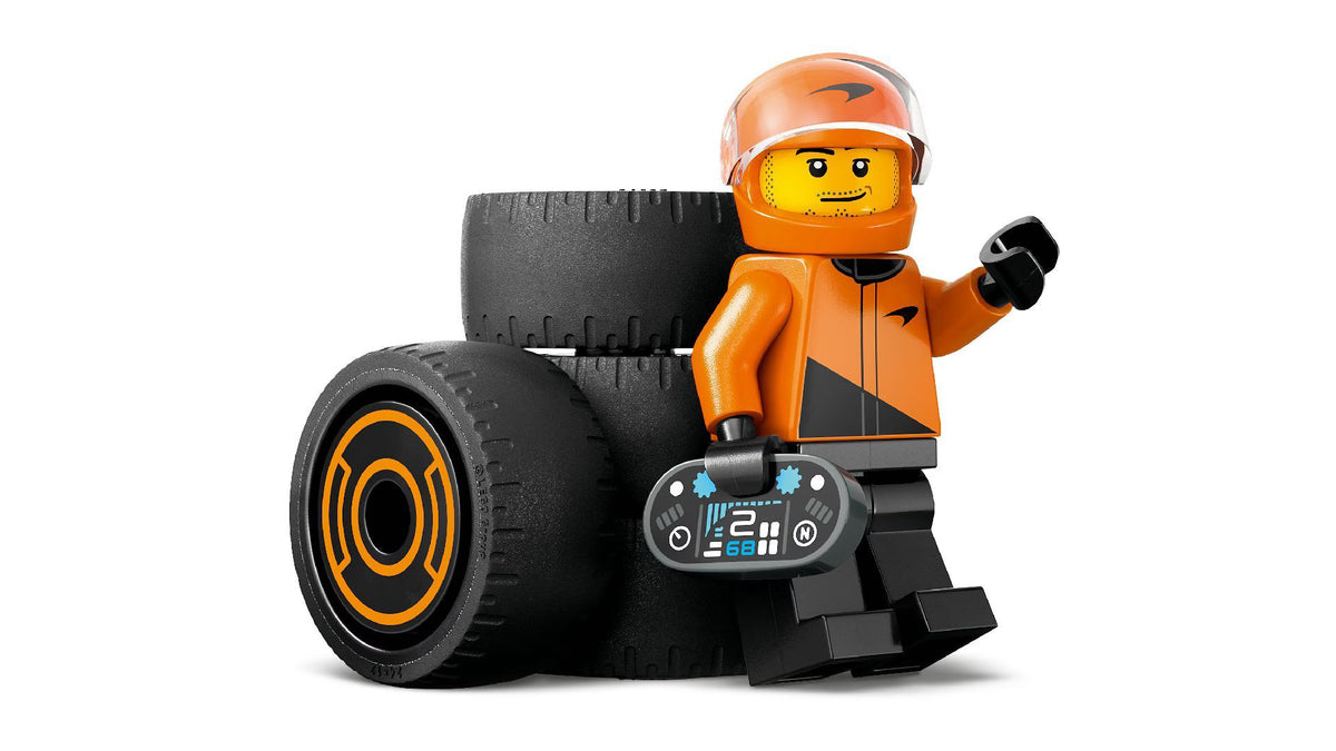 LEGO City F1 Driver with McLaren Race Car 60442 Building Kit 86 Pieces