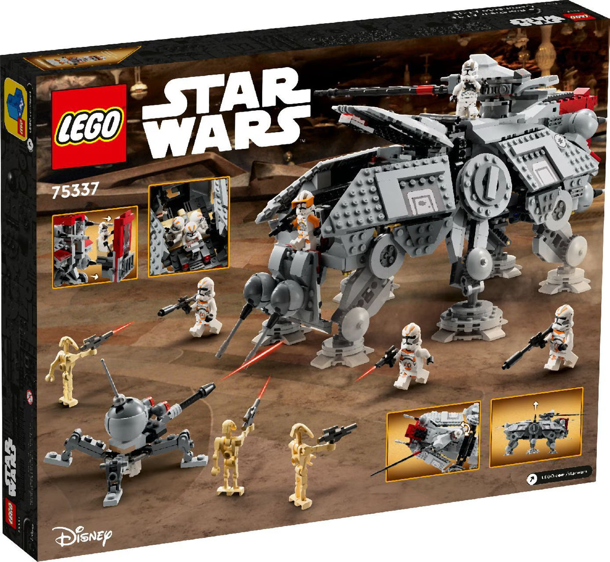 LEGO Star Wars AT-TE Walker 75337 Building Kit 1082 Pieces