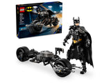 LEGO DC Batman Construction Figure and the Bat-Pod Bike 76273 building kit with posable 26cm Batman figure and stud-launching motorcycle