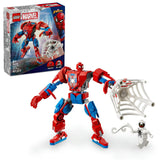 LEGO Marvel Spider-Man Mech vs. Anti-Venom 76308 building kit with 107 pieces, Spider-Man and Anti-Venom minifigures, and posable mech