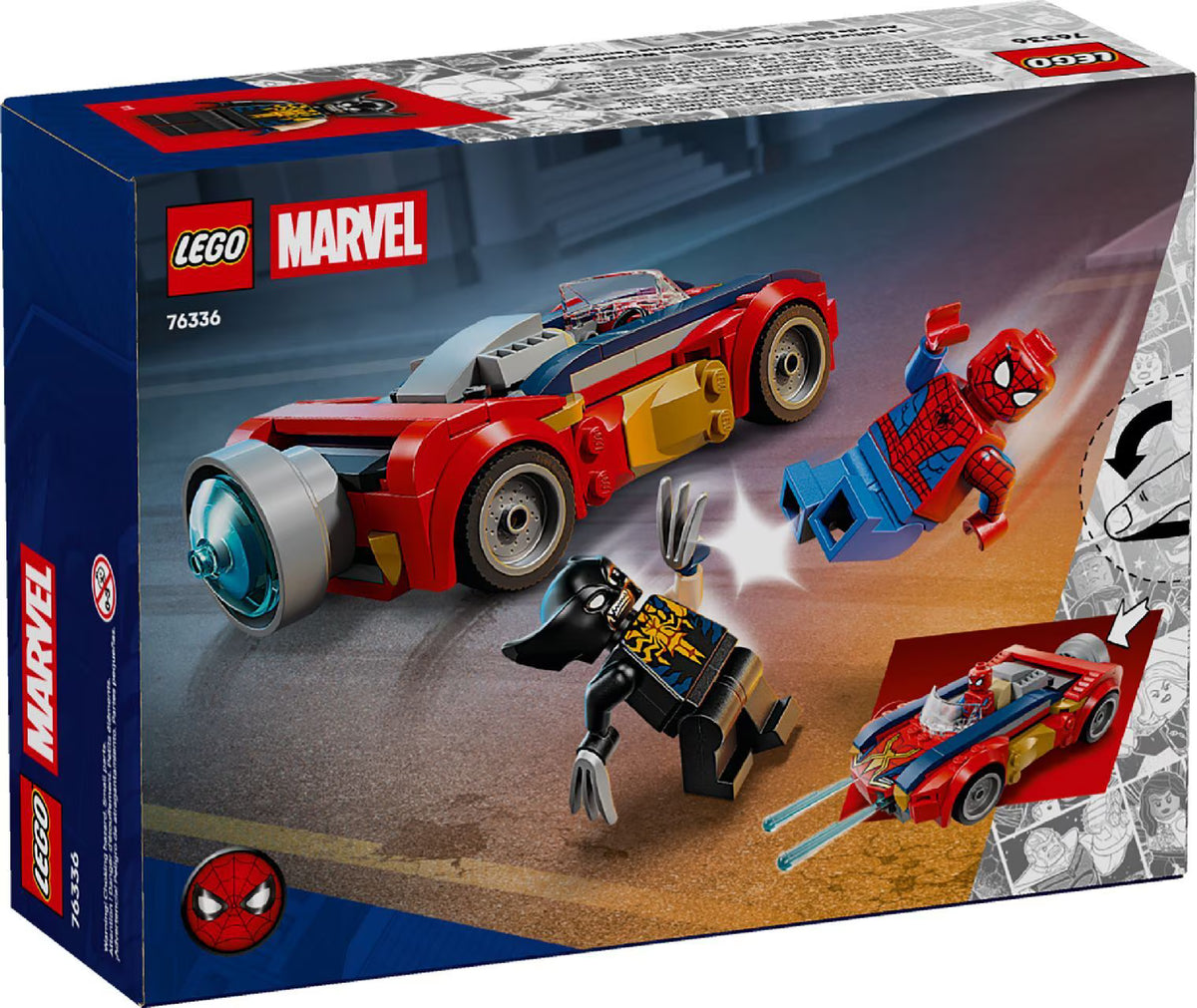 LEGO Marvel Spider-Man Car vs. Venomized Wolverine 76336 Building Kit 134 Pieces