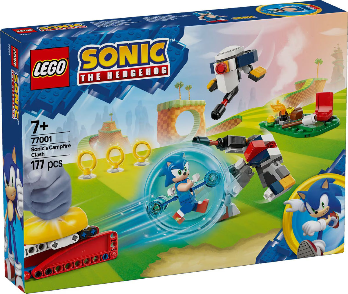 LEGO Sonic the Hedgehog Sonic's Campfire Clash 77001 Building Kit 177 Pieces