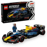 LEGO Speed Champions Oracle Red Bull Racing RB20 F1 Race Car 77243 building kit with 251 pieces, driver minifigure, and authentic Pirelli tires