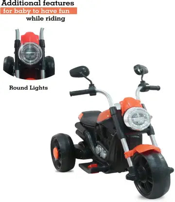 Kids Motorcycle Ride-On – Orange