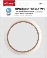 Motarro Transparent Sticky Tape 18mm roll of clear adhesive tape for office and home use