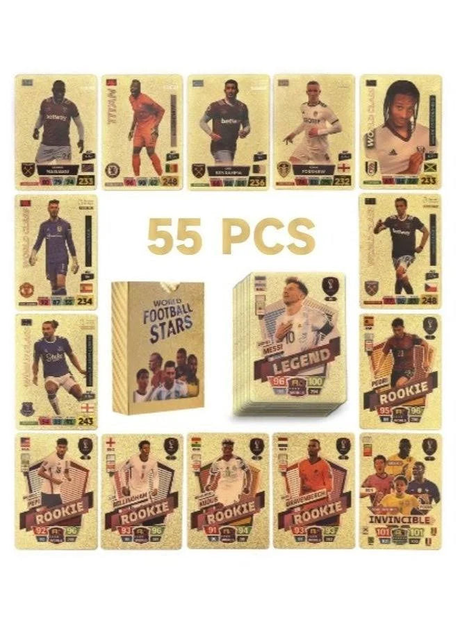 Football Stars Playing Cards Gold Edition Soccer Card Game