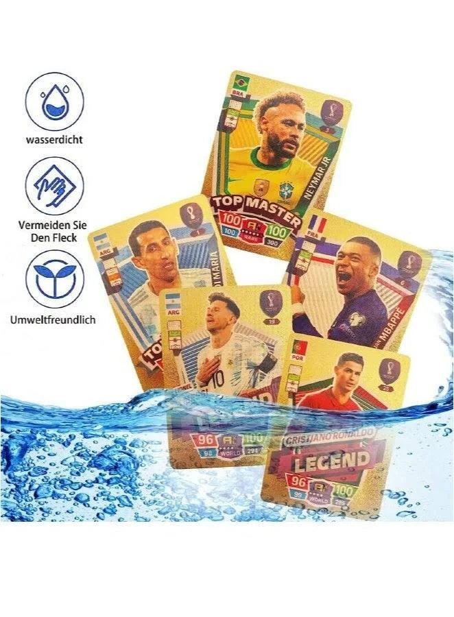 Football Stars Playing Cards Gold Edition Soccer Card Game